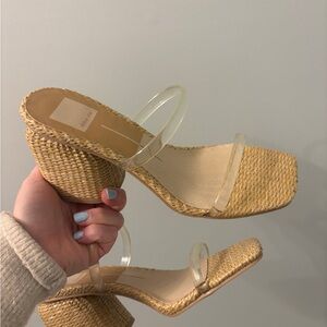 Dolce Vita Tan Woven Wedges